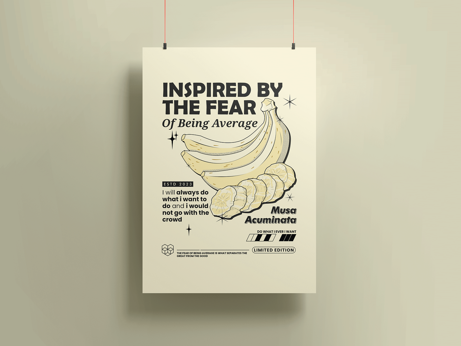 Inspired by the fear of being average by Qodri Muhamad on Dribbble