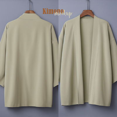 Kimono Mockup apparel clothes design download fabric fashion haori jacket kimono mockup photoshop psd template textile