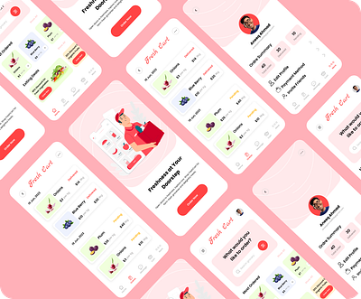 Crafting the Perfect User Experience for Grocery Lovers animation app uiux branding graphic design grocery app design logo motion graphics ui uiux design web design web landing page