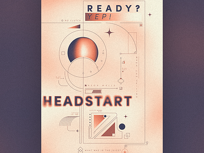 Headstart grain graphic design illustration illustrator noise photoshop poster