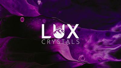 Lux Crystals Brand Design brand design branding crystals logo design mountain