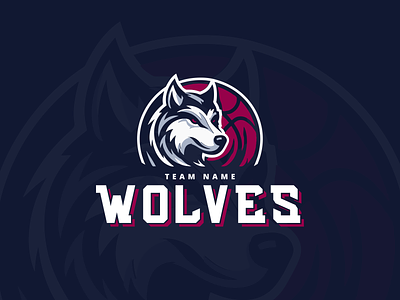 Wolves Basketball Logo Design basketball logo basketball logo design branding euroleague illustration logo nba wolves wolves basketball wolves basketball logo wolves graphic wolves illustration wolves logo