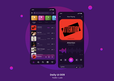 Daily UI 009 - Music Player