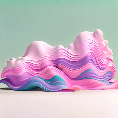 melting coral 3d animation