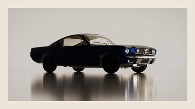 Mustang Lighting Practice 3d car lighting