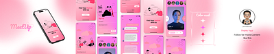 Dating mobile app app branding dating design graphic design tinder typography ui ux