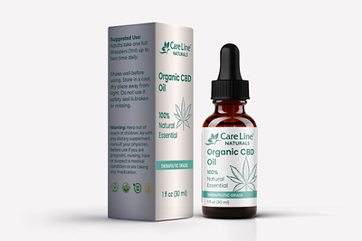 Organic CBD Oil Label, CBD Product Label bottle design branding cbd packaging design graphic design illustration labeldesign logo packaging