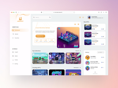 NFT Marketplace Dashboard Web Application bootstrap css dashboard design figma html landing page mui nft nft art nft dashboard reactjs responsive ui uiux ux