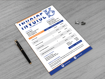 Invoice Template branding graphic design logo print design