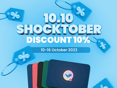 10.10 Shocktober Design business card card design discount graphic design nfc promo tappp