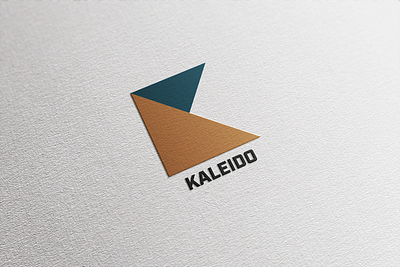 Kaleido branding business card design flat graphic design logo minimal typography ui vector