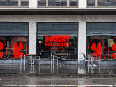 Doughy Delicacies Pt.2 advertising brand identity branding design doughnuts graphic design illustration illustrations logo packaging print social media