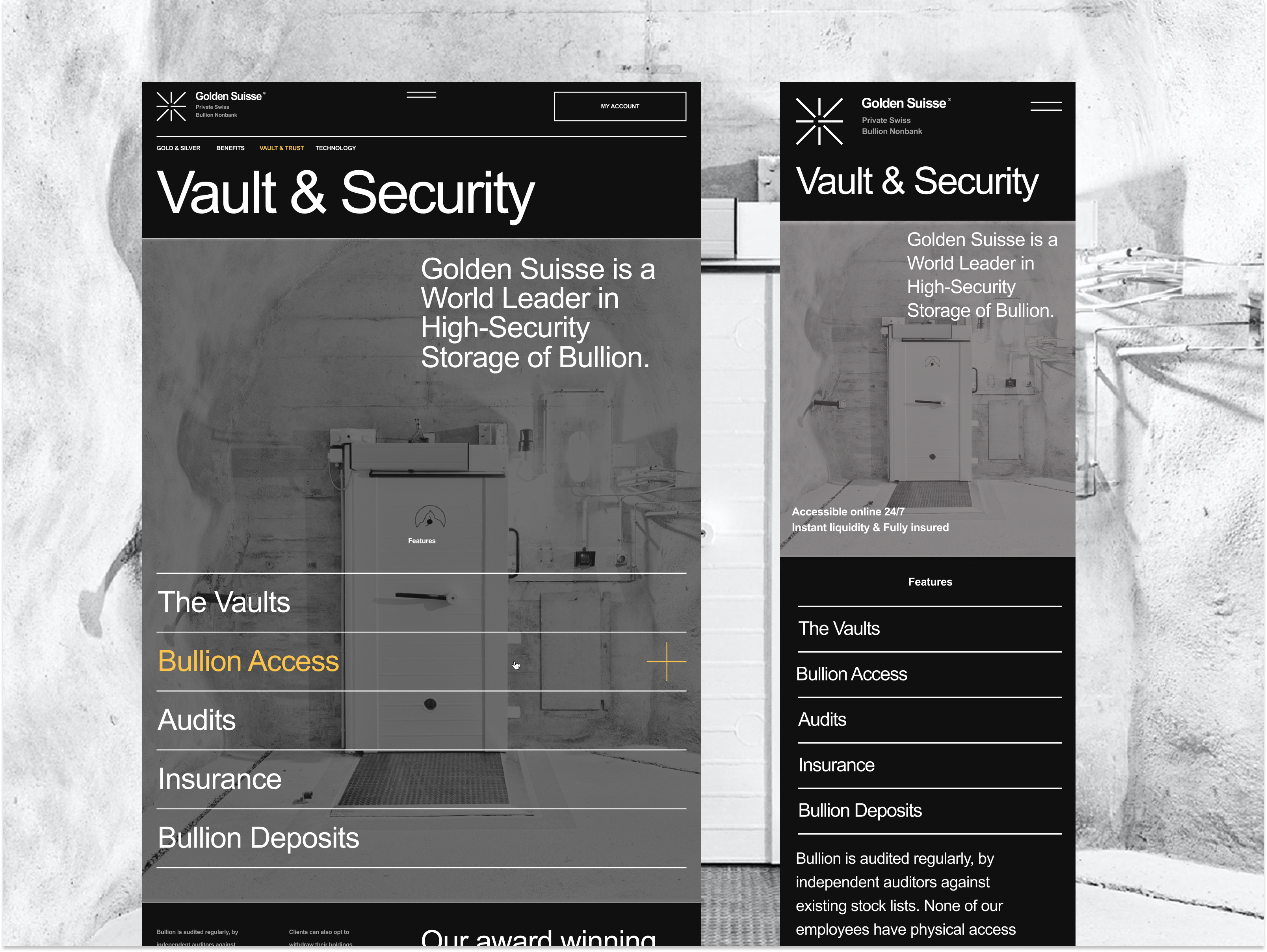 Example of Landing Page + Product Visuals