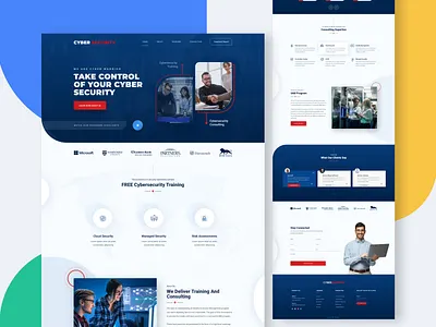 Cyber Security Homepage adverting brand branding design fashion designer homepage homepage design illustration logo ui