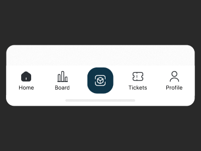 Bottom navigation bar android animation bottom navigation button clean fable flutter graphic design ios iphone mobile motion graphics navigation product design react samsung swiftui tab bar ui ux