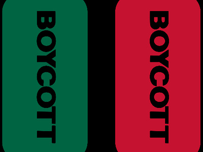 Boycott aftereffects animation boycott branding dribbble best shot motion motion design motion graphics motiongraphics