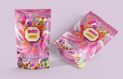 CANDY POUCH PACKAGING DESIGN baby food branding candy candy pouch creative pouch design food freezing candy freezing gummy graphic design gummy gummy pouch gummy pscksging illustration label label design packaging pouch pouch pscksging sweet candy