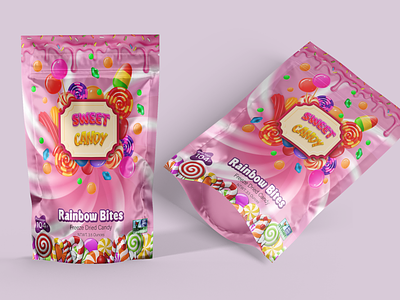 CANDY POUCH PACKAGING DESIGN baby food branding candy candy pouch creative pouch design food freezing candy freezing gummy graphic design gummy gummy pouch gummy pscksging illustration label label design packaging pouch pouch pscksging sweet candy