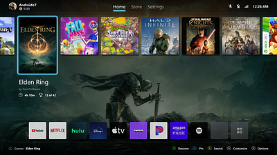 Old Xbox Concept app concept gaming microsoft software ui uwp ux xbox
