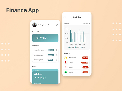 Finance app UI app design banking banking app design figma finance finance app graphic design ui user interface design uxui