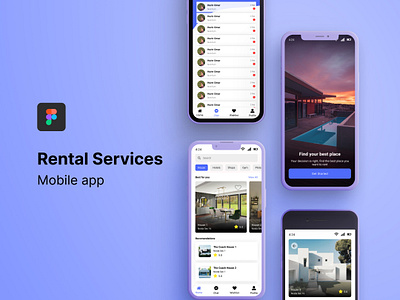 Rental Mobile App UI mobile app mobile app design rental app ui rental apps rental mobile app ui ui design uiux user interface ux web design website design
