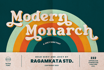 Modern Monarch - Retro Display Font vintage