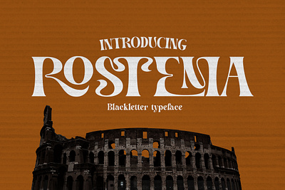 Rostema - Unique Display Typeface vintage