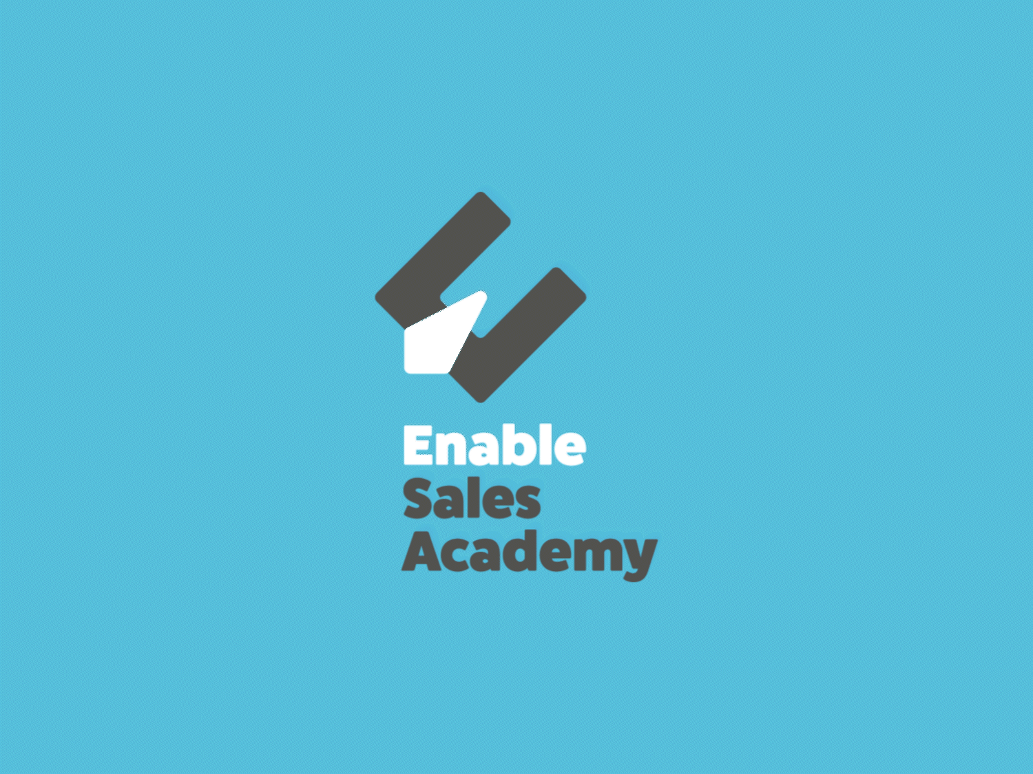 Enable Sales Academy Animated Logo animation brand identity creative direction graphic design logo logomark
