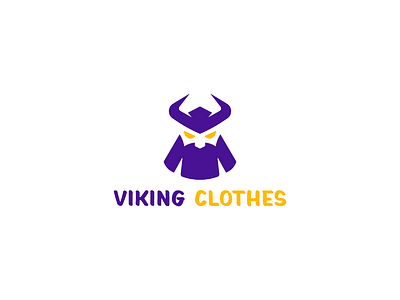 A Modern Negative Space Logo Design Based on Viking and Clothing branding cloth cool creative design graphic design illustrator logo minimal modern negative space professional trendy unique vector viking