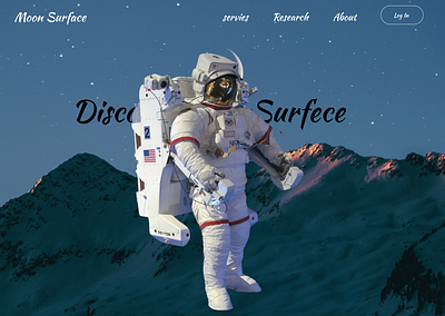 Animated MoonSurface Landing page animation branding colors fonts graphic design mobile app mockups motion graphics product design research study typography ui ui design ux design web app website design wireframing