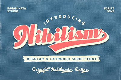 Nihilism - Crafted Script Font vintage