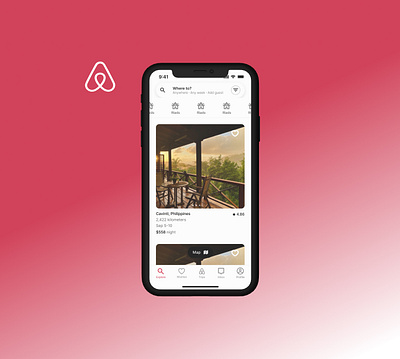 Airbnb Redesign (feature addition) app design mockups product design ui ux visual design