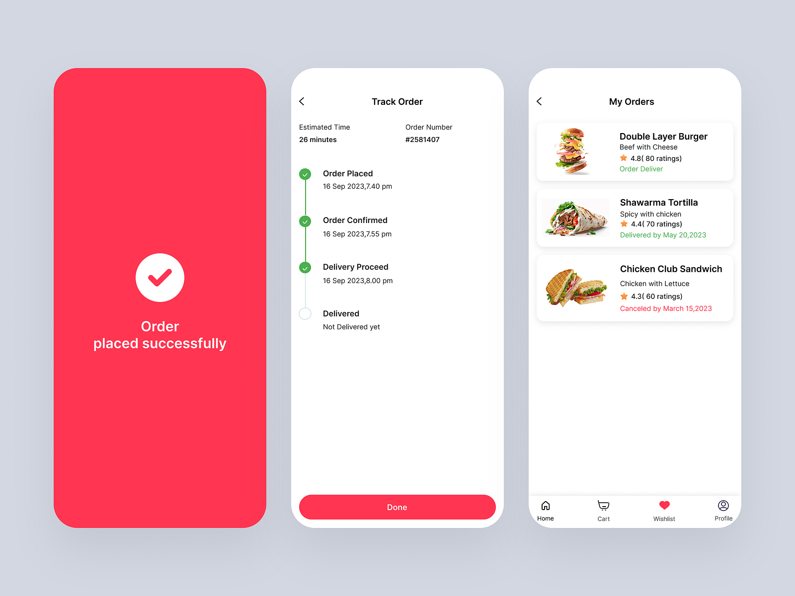 Food Love (Order Tracking) by Sherry Varghese on Dribbble