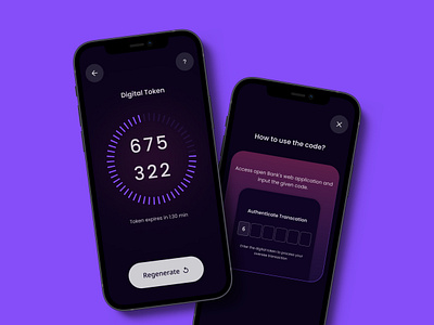 Digital Token✨Enhancing Security app design bank bankappsecurity banking app cybersecuritymeasures digitaltokenprotection dribbbledesign fintechinnovation mobile mobileappdesign purple securebanking token transactionsecurity twofactorauthentication ui user interface userauthentication ux uxui
