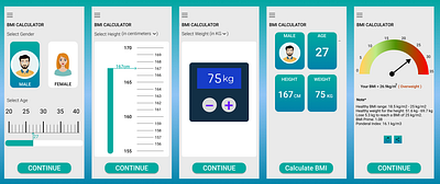 Daily UI challenge Day4/100 Created a BMI calculator