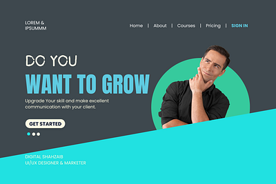 Business Grow Idea UI/UX Web Design app design figma digital marketing design idea grow design ui ux designnn ux design wannt to grow web design website design xd web design