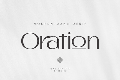 Oration - Beauty Product Typeface vintage
