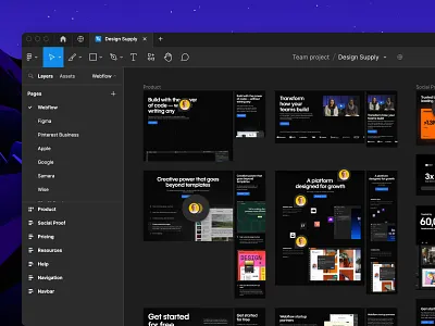 Product Inspiration Board for Figma .figma components figma file figma inspiration figma plugin inspiration landing page design product design uiux patterns website design