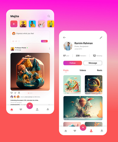 Social media post design app design app ui design design inspiration figma design graphic design product design social media app design ui design ui ux design