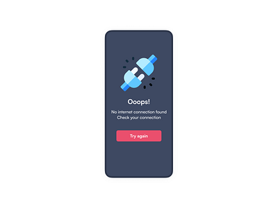 Daily UI #46 404 app dailyui design designinspiration designoftheday error graphic design no connection no internet ui ui