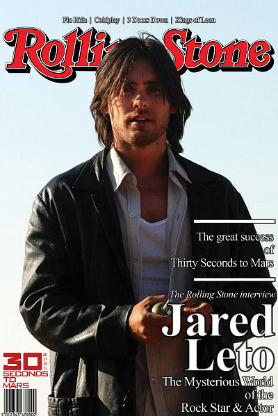 Rolling Stone Magazine - Jared Leto adobe cover dailyui graphic design jaredleto magazine page photoshop rollingstonemagazine