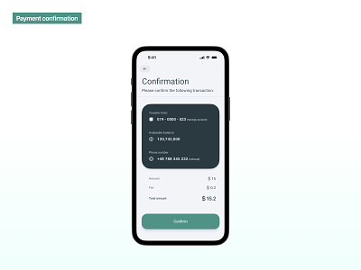 Daily Ui 22 | Payment confirmation bank confirmation finance payment payment confirmation ui
