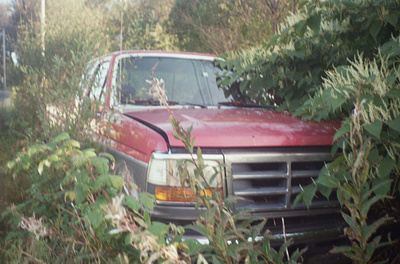 Overgrown ford truck autochinon cars film ford overgrown photography