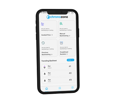 Chronozone - Stock Market App Design app ui ux