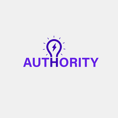 Authority Logo design graphic design typography