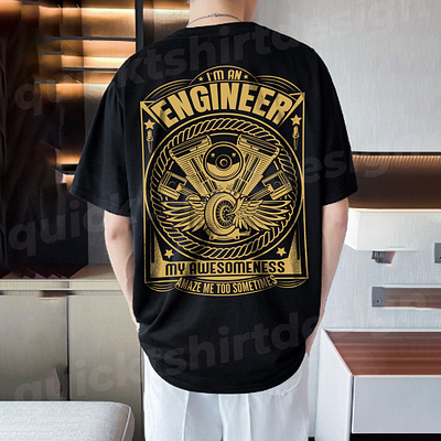 Motor Cycle Engineer t shirt Design appeal design bike engineer design engineer engineer design graphic design illustration motor cycle print on demand t shi t shirt vector graphics
