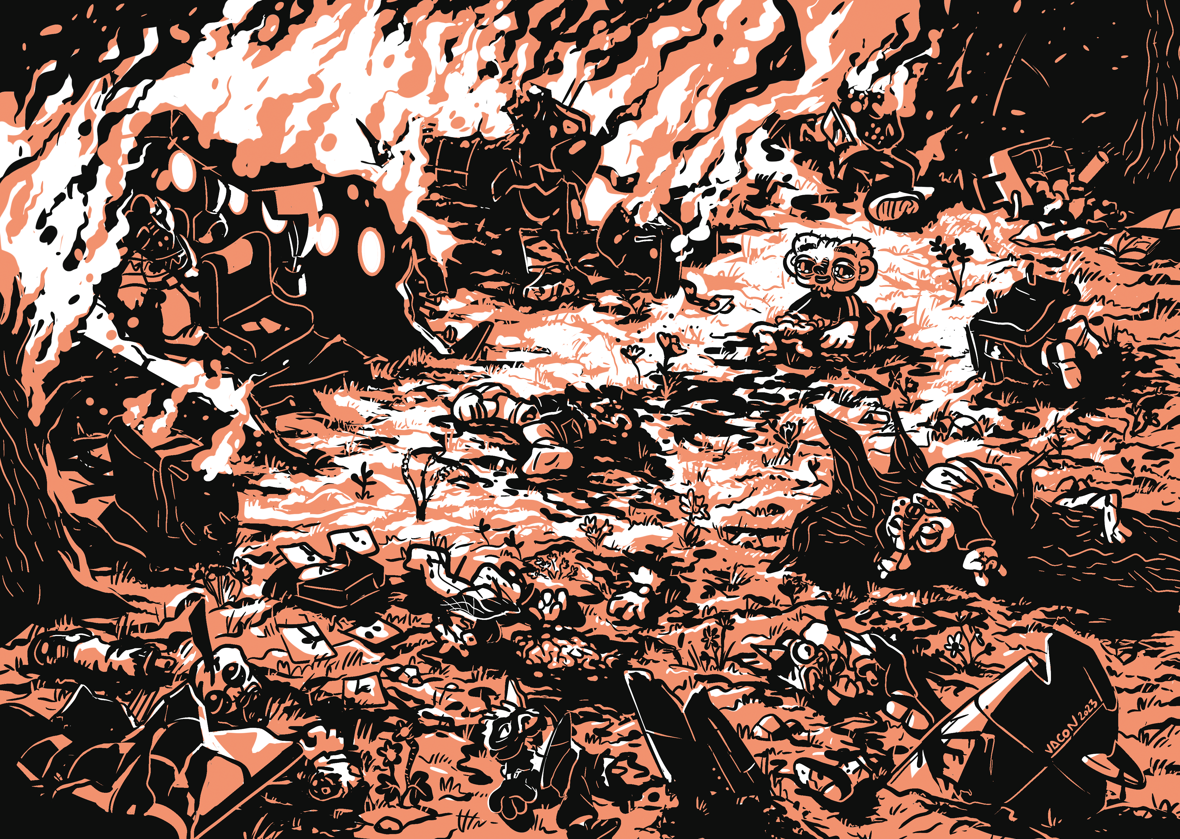 Contemplation comic comics digital procreate