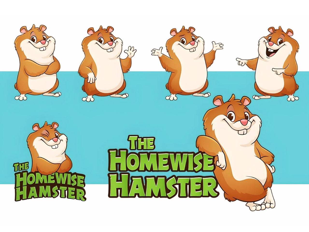 High Quality Cartoon Character Design in Various Poses animalcartoon animaldrawing animallogo cartoonhamster cartoonlogo characterdesign characterlogo cutecartoon cutecharacter cutemascot drawing graphic design hamster ilustration mascotdesign mascotlogo petlogo variousposes