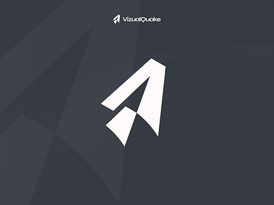 Logo Design - VizualQuake agency branding case study dark theme design design agency digital digital agency logo
