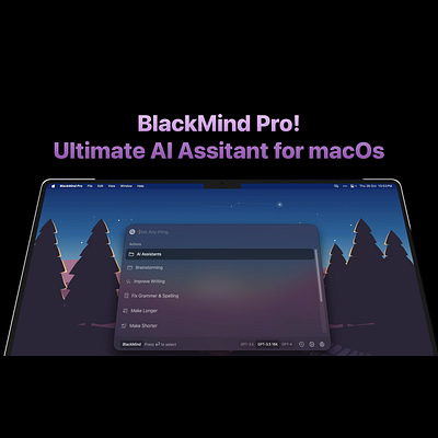 BlackMind Pro - Promo Animation 3d animation apple iphone mac rendering spline ui